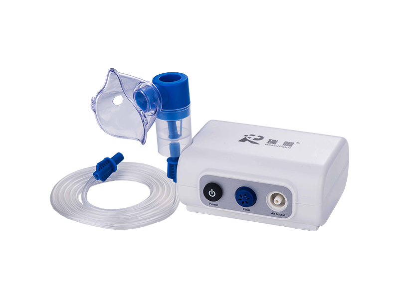RJ-301 便攜式手持式壓縮霧化器，帶面罩和USB電纜